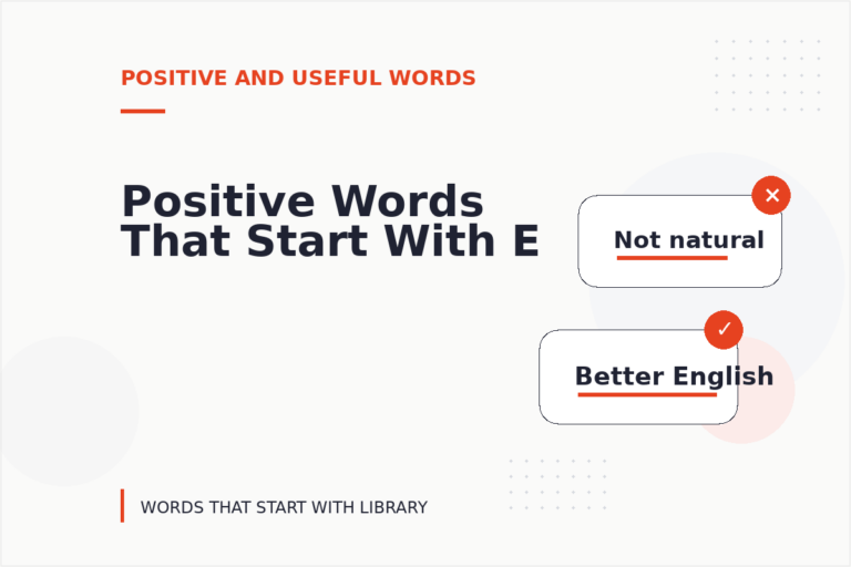 Positive Words That Start With E Positive Words That Start With E