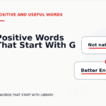 Positive Words That Start With G