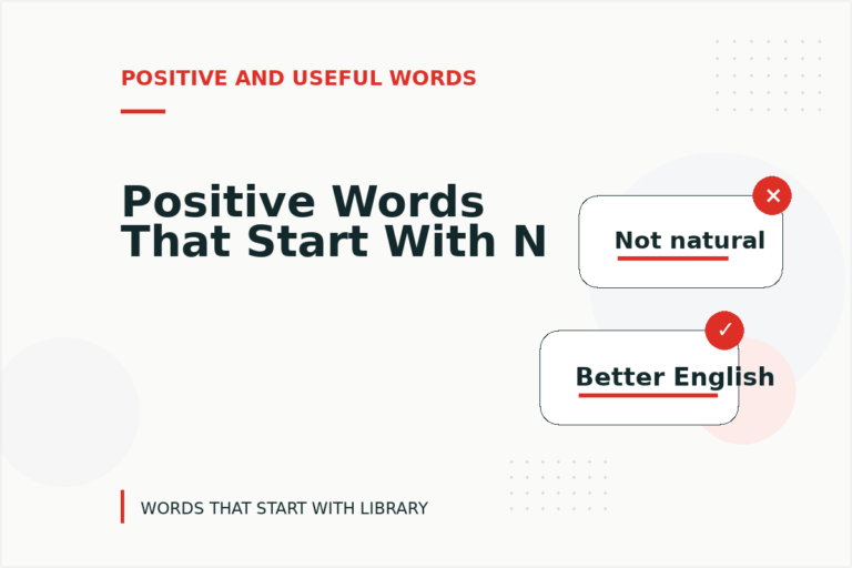 Positive Words That Start With N