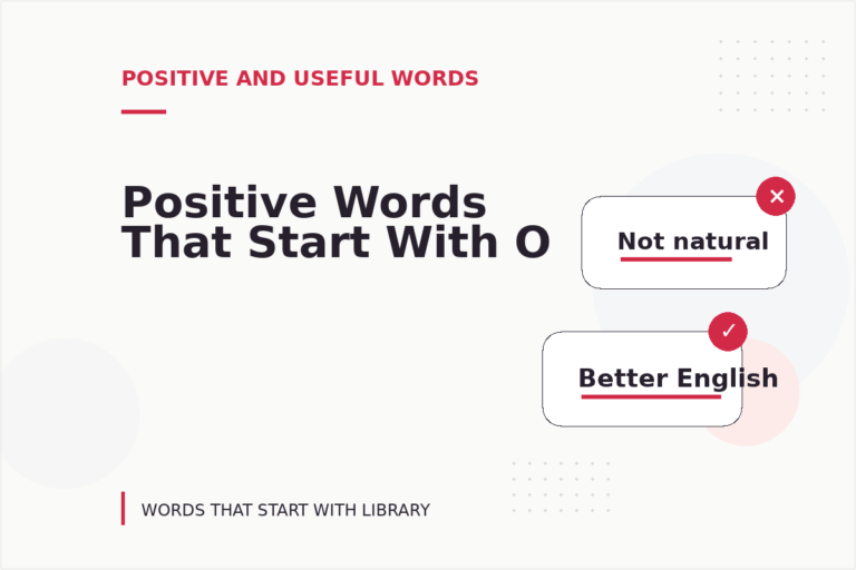 Positive Words That Start With O Positive Words That Start With O