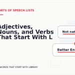 Adjectives, Nouns, and Verbs That Start With L