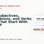 Adjectives, Nouns, and Verbs That Start With M