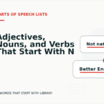 Adjectives, Nouns, and Verbs That Start With N