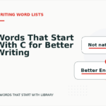 Words That Start With C for Better Writing