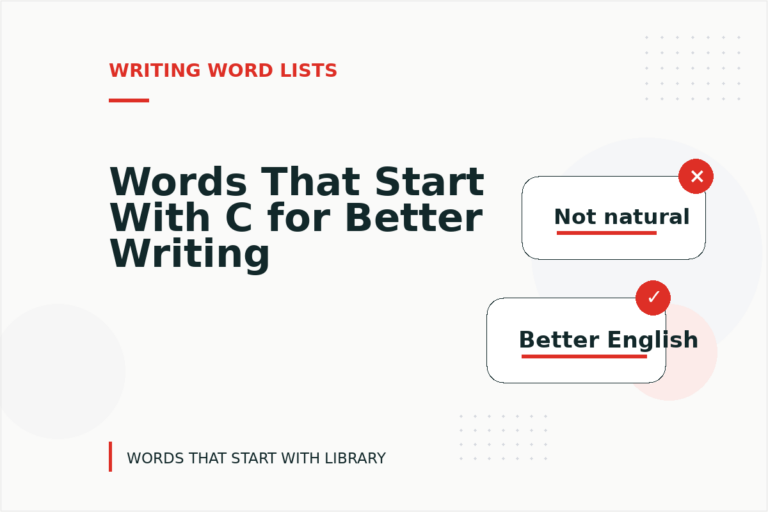 Words That Start With C for Better Writing
