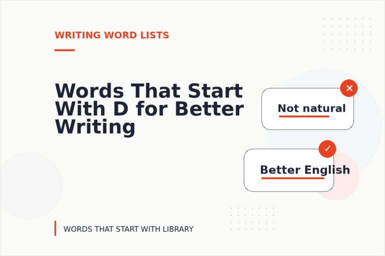 Words That Start With D for Better Writing