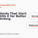 Words That Start With E for Better Writing