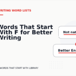 Words That Start With F for Better Writing