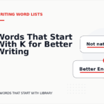 Words That Start With K for Better Writing