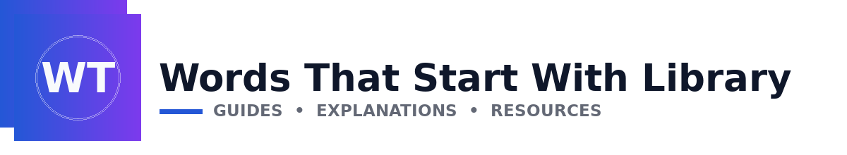 Words That Start With Library